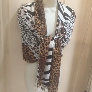 Pashmina scarf shawl wrap tiger zebra cheeta print